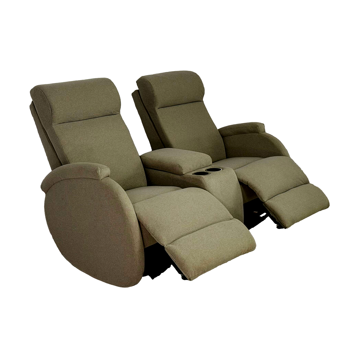 SILLÓN RECLINABLE ELÉCTRICO DOBLE CON CONSOLA