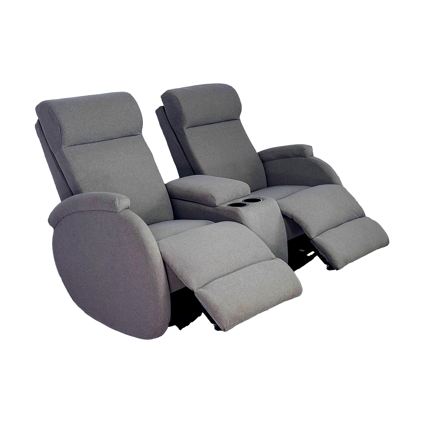 SILLÓN RECLINABLE ELÉCTRICO DOBLE CON CONSOLA