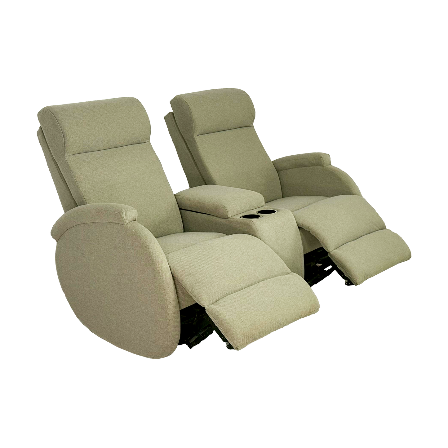 SILLÓN RECLINABLE ELÉCTRICO DOBLE CON CONSOLA