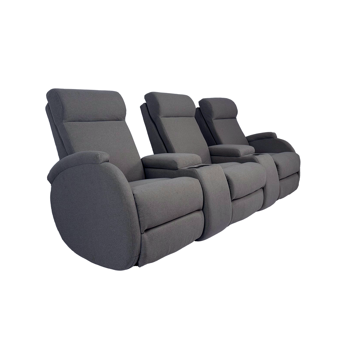 SILLÓN RECLINABLE ELECTRICO TRIPLE CON CONSOLA