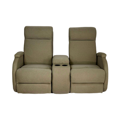 SILLÓN RECLINABLE ELÉCTRICO DOBLE CON CONSOLA