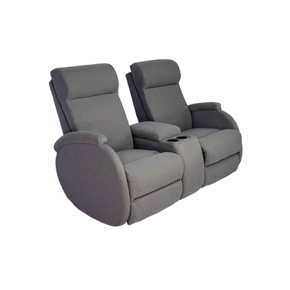 SILLÓN RECLINABLE ELÉCTRICO DOBLE CON CONSOLA