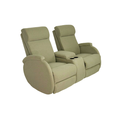 SILLÓN RECLINABLE ELÉCTRICO DOBLE CON CONSOLA
