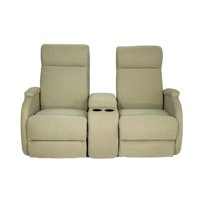 SILLÓN RECLINABLE ELÉCTRICO DOBLE CON CONSOLA