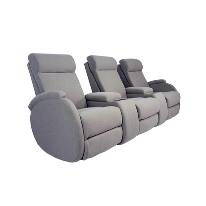 SILLÓN RECLINABLE ELECTRICO TRIPLE CON CONSOLA